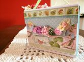 Arquivo sanfonado em scrap Secret Garden